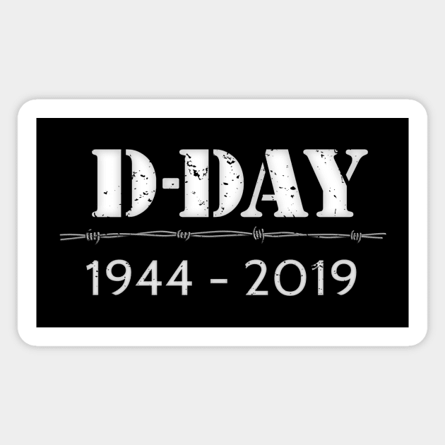 D-Day 75 years Sticker by SeattleDesignCompany